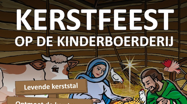 Kerstfeest met levende kerststal