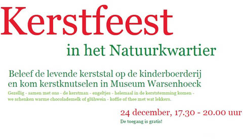 Levende kerststal in het Natuurkwartier