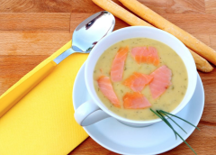 Koken met PEN: ‘Courgettesoep met zalm en dille’