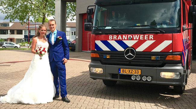 Trouwerij bij brandweer noord