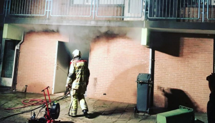 Brand en stroomstoring aan de Vosseweide