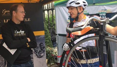 Nieuwegeinse fietsenmaker racet in België
