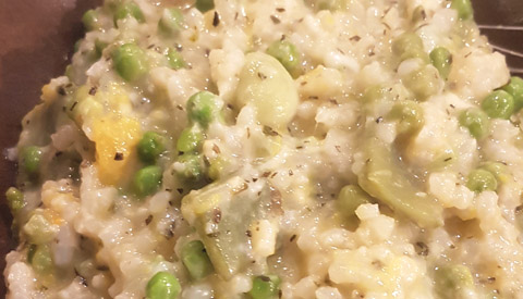 Koken met PEN: ‘Pompoen risotto met drie soorten bonen’