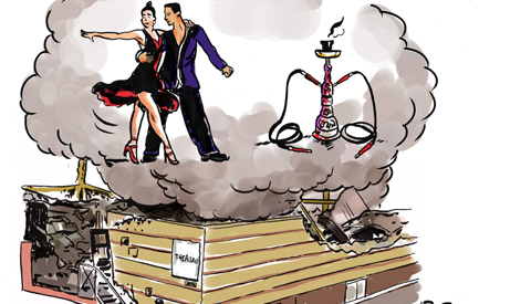 PENTekening: ‘Dansen, water(pijp) en vuur’