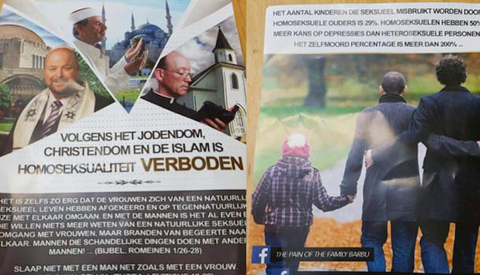 Anti homo flyer ook in Nieuwegein door brievenbus gegooid
