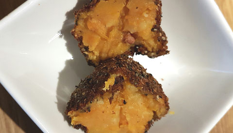 Koken met PEN: ‘winterpeen pompoenbitterbal’