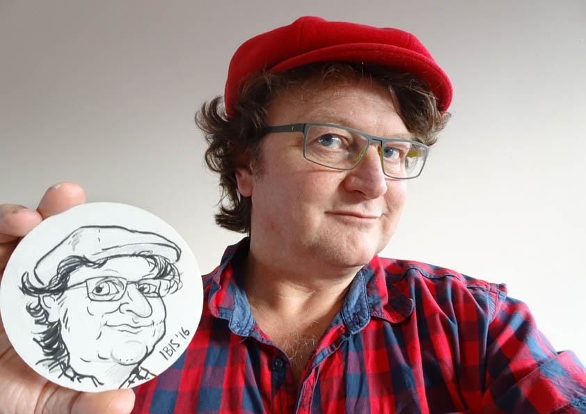 Karikaturist Jan Ibelings