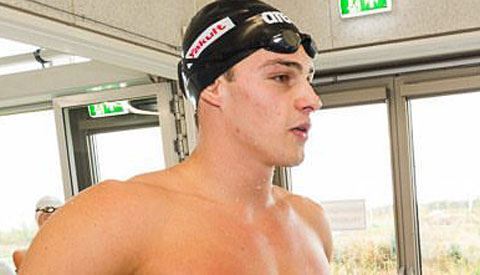 Jesse Puts zwemt Nederlands record De Digitale Stad Nieuwegein