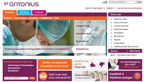 ‘Website St. Antonius Ziekenhuis risico voor privacy’