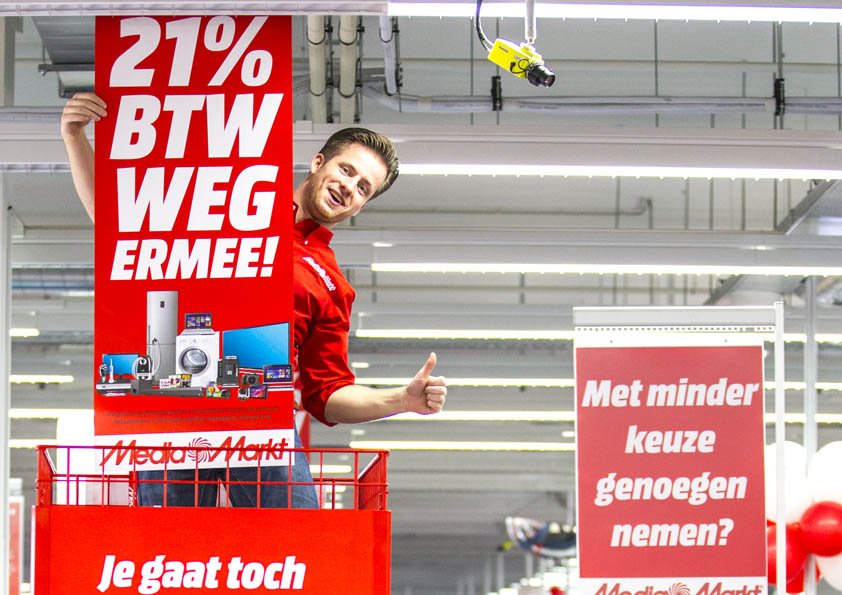 BTW Weg Ermeeactie van start bij Media Markt Nieuwegein De Digitale