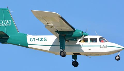 Inspectie warmtenet Nieuwegein vanuit de lucht