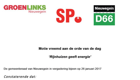 College heeft motie ‘Rijnhuizen geeft energie’ aangenomen