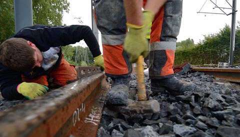 Nachtwerk aan trambaan in Nieuwegein en IJsselstein