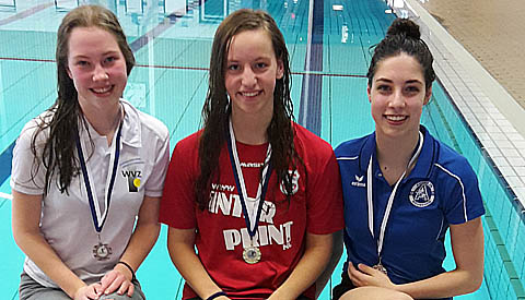 Aquarijn pakt de leiding tijdens 4de breedtesport wedstrijd schoonspringen