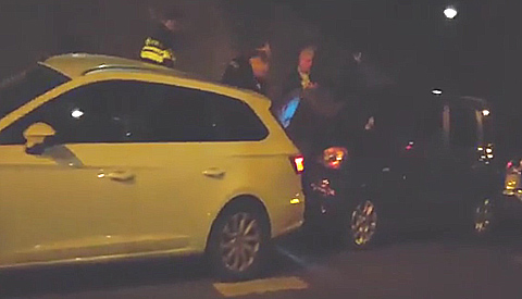 Kettingbotsing op de A.C. Verhoefweg