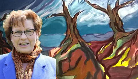 Expositie schilderijen Linda Scheenloop in Workin’InMall