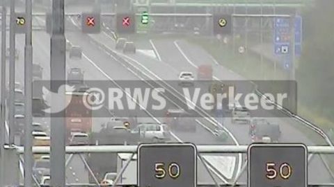 Kettingbotsing op de A2 bij Nieuwegein