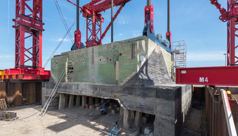 Verplaatsing kazemat van 1,6 miljoen kilo bij Prinses Beatrixsluis in aantocht
