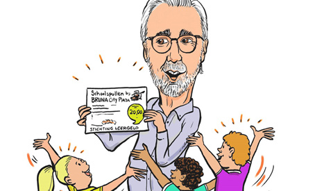 PENTekening: ‘Gratis shoppen bij de Bruna’