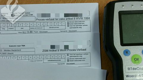 Hardrijder met drank op van de A2 gehaald door de politie