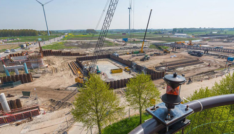 Bouwterrein Prinses Beatrixsluis toegankelijk tijdens Dag van de Bouw op 20 mei