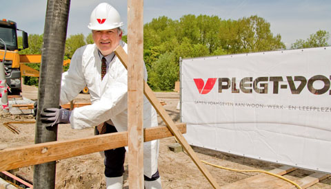 Feestelijke bouwstart nieuwe appartementen Meentwal