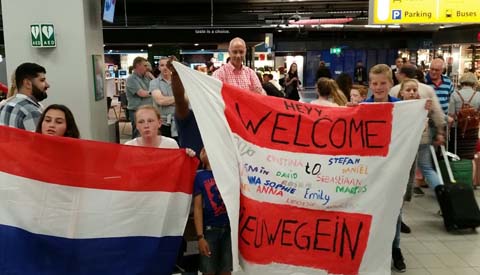 Oostenrijkse kinderen bezoeken Margrietschool