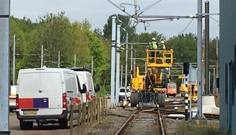 Tramverkeer rond 13.00 uur mogelijk weer op gang