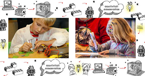 Open lab LEGO world in de bibliotheek