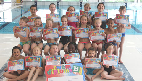 Afzwemmen voor het B-diploma