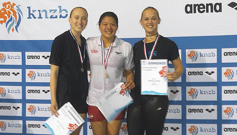 Veel medailles voor ZV Aquarijn op NK schoonspringen in Eindhoven