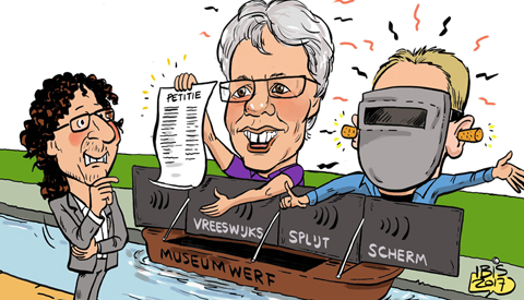 PENTekening: ‘Vreeswijks Splijt Scherm’