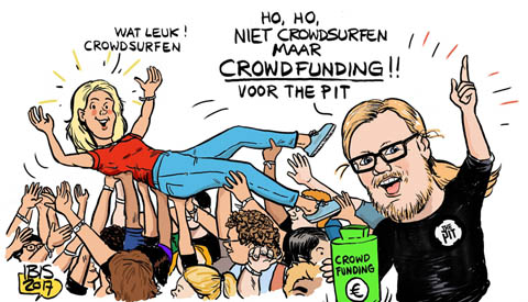 PENTekening: ‘Crowdfundactie van The Pit voor een nieuw podium’