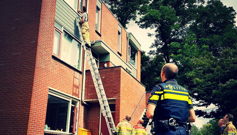 Gaslek door bouwwerkzaamheden aan de Zwanensingel