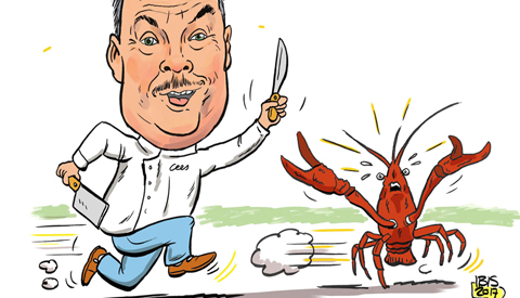 PENTekening: ‘De Nieuwegeinse rivierkreeften á la carte’