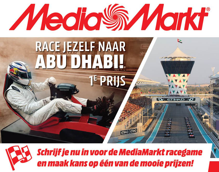 Haan sleuf schipper Race jezelf naar de Grand Prix van Abu Dhabi met de MediaMarkt Nieuwegein -  De Digitale Stad Nieuwegein