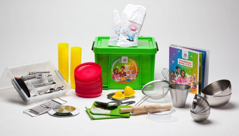 Groep 8 van Basisschool De Toonladder aan de slag met gezonde voeding