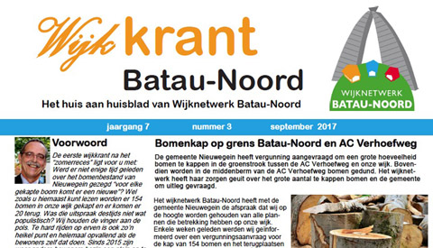 Hij is er weer voor U: De wijkkrant voor Batau-Noord