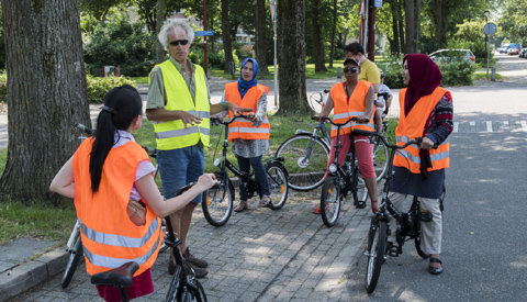 Fietslessen voor 2017 met goed gevolg afgesloten voor statushouders