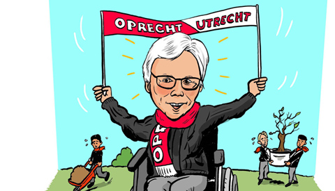 PENTekening: ‘FC Utrecht spelers knappen tuintje op van’