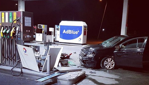 Dronken Fransman ramt tankstation Total bij Nieuwegein op de A2