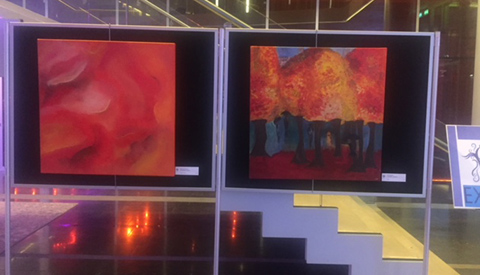 Expositie schildercollectief Feniks in DE KOM