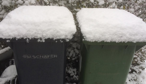 Ophalen huisvuil met de feestdagen