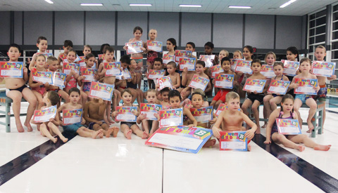Afzwemmen voor het  B- diploma in Merwestein