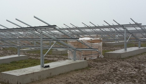 Zonnepark Galecop in aanbouw