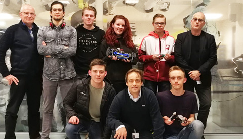 Nieuwegeinse studenten bouwen waterstofauto voor NK in Assen