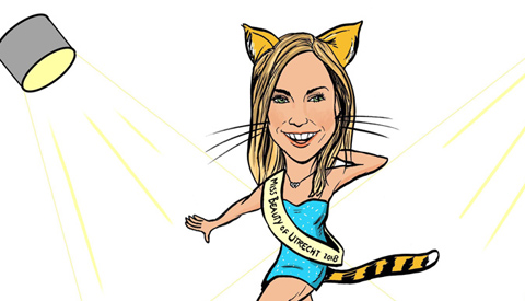 PENTekening: ‘De catwalktraining voor Francis van der Straten’