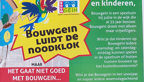 Bouwspeeltuin Bouwgein luidt de noodklok