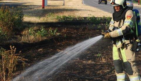 Blussen met de kraan open: brandweer heeft handen vol aan bermbranden