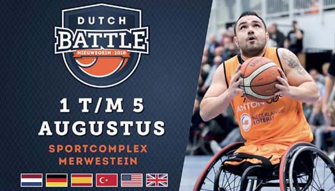 Internationale rolstoelbasketballers actief in Merwestein